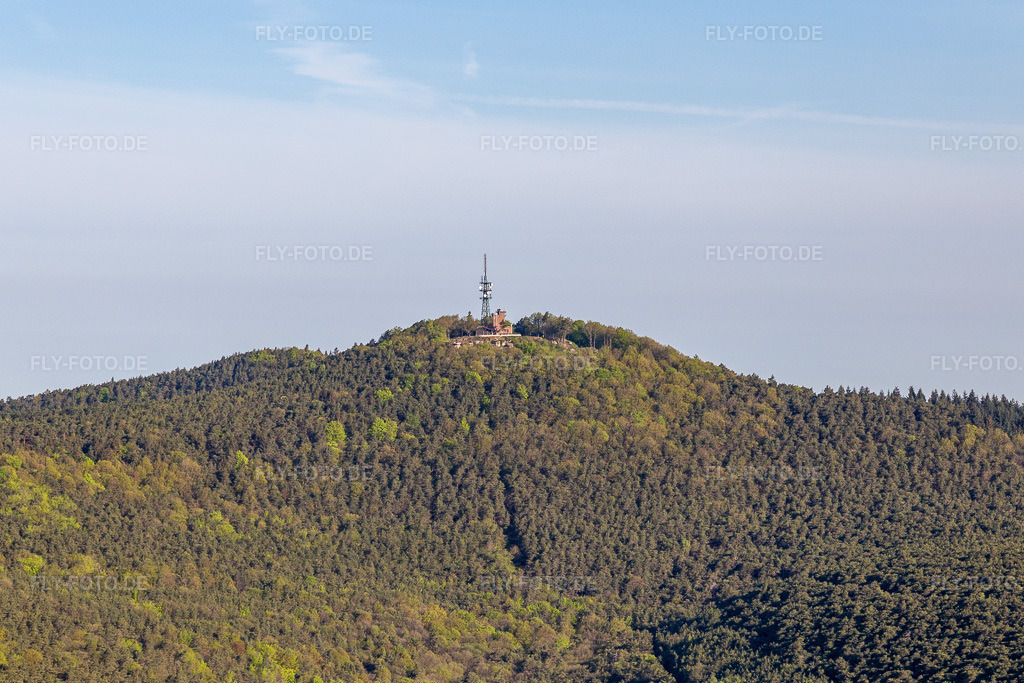 Luftbild: Kalmit in Maikammer im Bundesland Rheinland-Pfalz in Deutschland. – Foto: IMG_131275.jpg vom 07.05.2022 durch Werner Riehm/FLY-FOTO.de – Auflösung des Originals: 4565 x 3044 px – www.kalmithaus.de