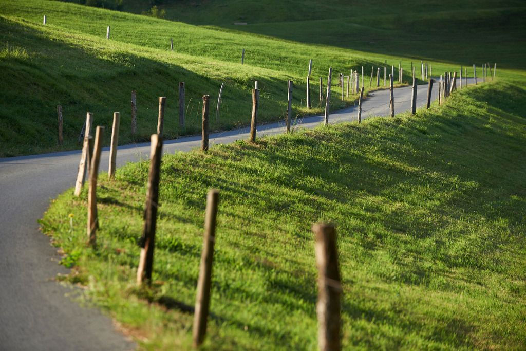 Gueterstrasse | Andelsbuch, Austria - July 27, 2013: Gueterstrasse. - Realisiert mit Pictrs.com