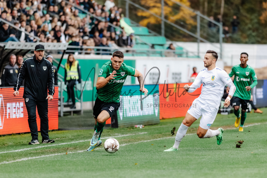 Regionalliga West, Saison 2022/2023, 13. Spieltag: SC Preußen Münster - 1. FC Düren | Regionalliga West, Saison 2022/2023, 13. Spieltag: SC Preußen Münster - 1. FC Düren am 22.10.2022 in Münster (Preußenstadion), Deutschland, Foto: sportfotografie.ms | Markus Paletta - Realisiert mit Pictrs.com