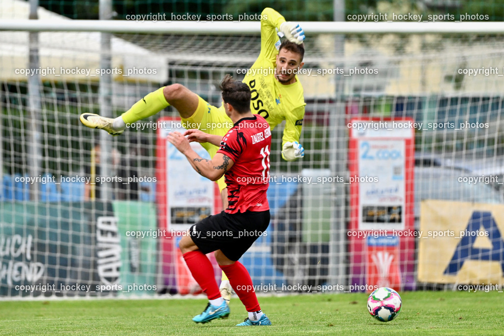 SAK vs. ATUS Ferlach | #1 Kristijan Kondic SAK, #11 Val Zaletel Cernos ATUS Ferlach, SAK vs. ATUS Ferlach, SAK vs. ATUS Ferlach am 01.08.2025 in Klagenfurt (Sportpark Welzenegg), Austria, (Photo by Bernd Stefan)