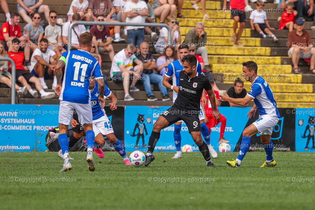 Giessen_Darmstadt (275) | 16.07.2023; Testspiel; Waldstadion Gießen; FC Gießen - SV Darmstadt 98; Ergebnis: 2:0 (0:0)