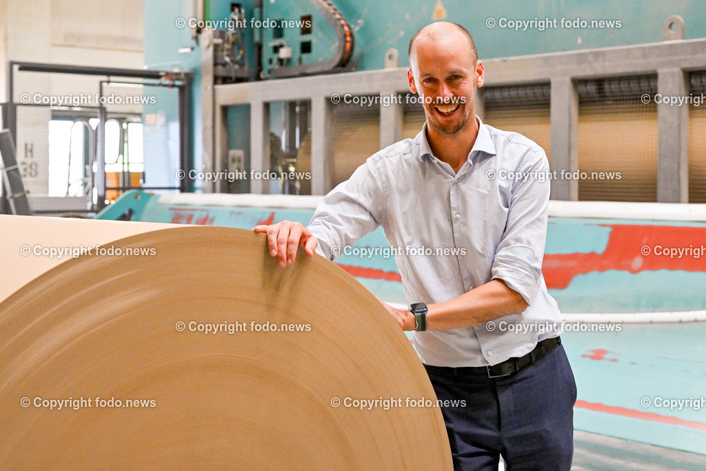 Heinzel Paper_ Laakirchen Papier AG_ 29.06.2023-65 | 29.06.2023, Laakirchen, AUT, Heinzel Paper, Laakirchen Papier AG, im Bild Sebastian Heinzel (CEO Heinzel Holding GmbH)