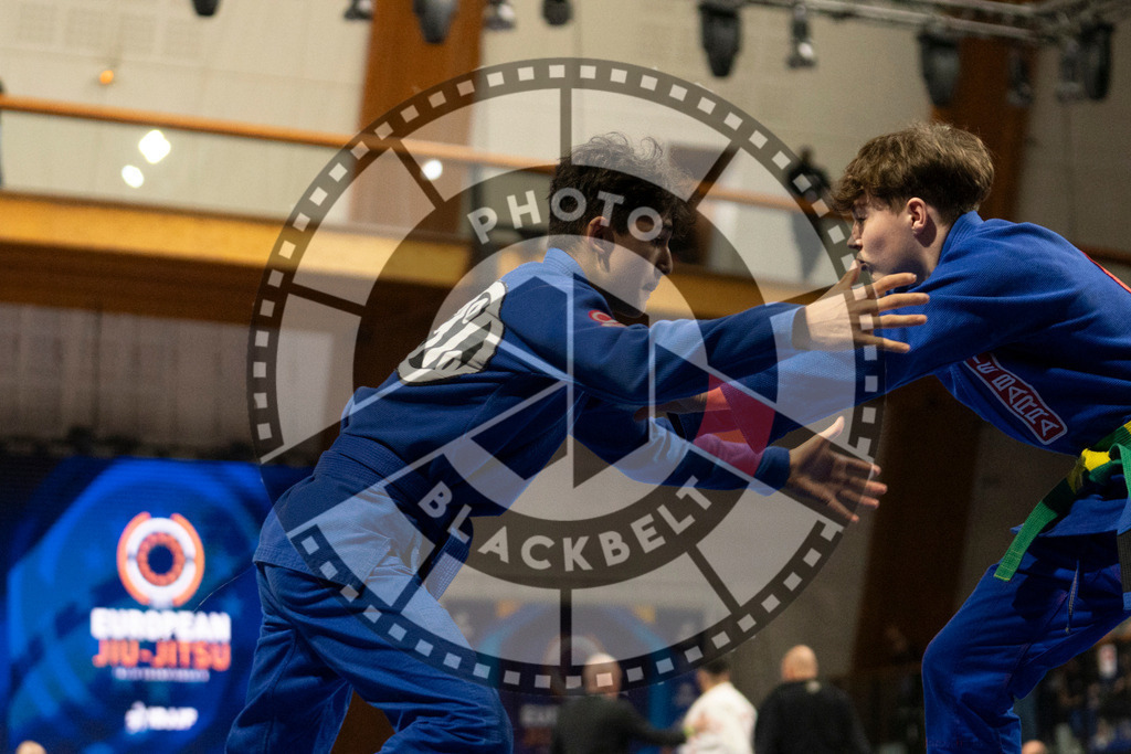 20240119PBB1531 | Fighters compete during the IBJJF European Championship in Paris, France, on January 19, 2024.