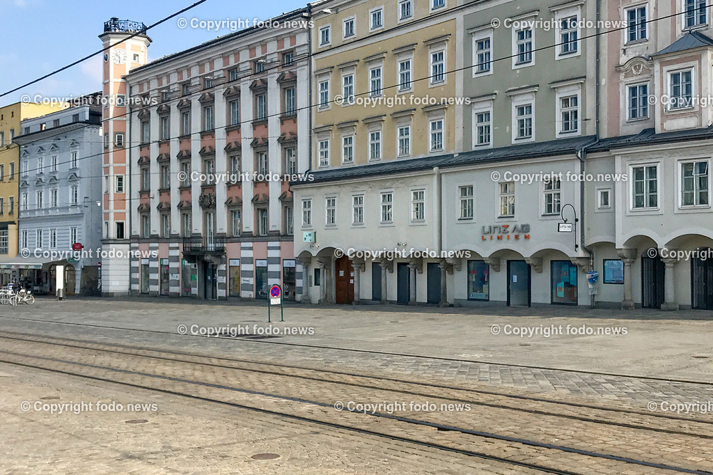 Corona_ 5 Jahre Covid Lockdown_ 15.03.2025-34 | 15.03.2025, Linz, AUT, Corona, 5 Jahre Covid Lockdown, im Bild Stadtansichten, Themenbild, leere Strassen, Menschenleer, keine Menschen oder Autos unterwegs, Hauptplatz Linz