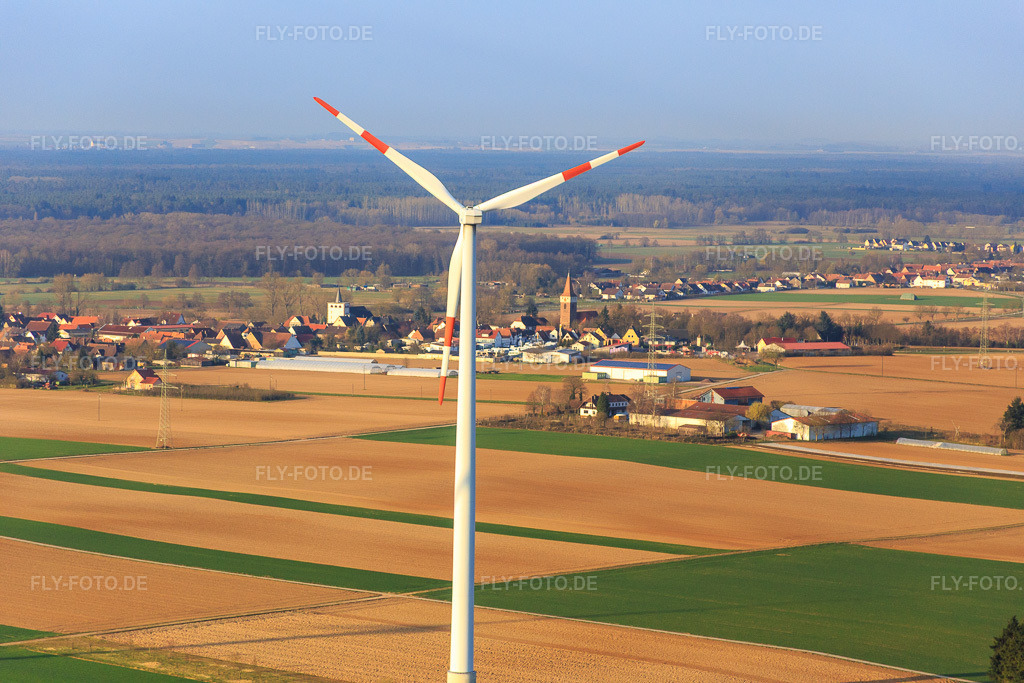 Luftbild: Minfelder Windpark in Minfeld im Bundesland Rheinland-Pfalz in Deutschland. Foto: IMG_076790.jpg vom 28.03.2015 durch Werner Riehm/FLY-FOTO.de