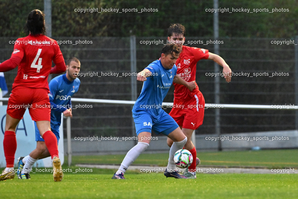 SAK vs. KAC 1909 | #4 Patrick Legner KAC, #24 Luka Gajic SAK, #12 Noa Mosser KAC, SAK vs. KAC 1909, SAK vs. KAC 1909 am 17.04.2025 in Klagenfurt (Sportpark Welzenegg), Austria, (Photo by Bernd Stefan)