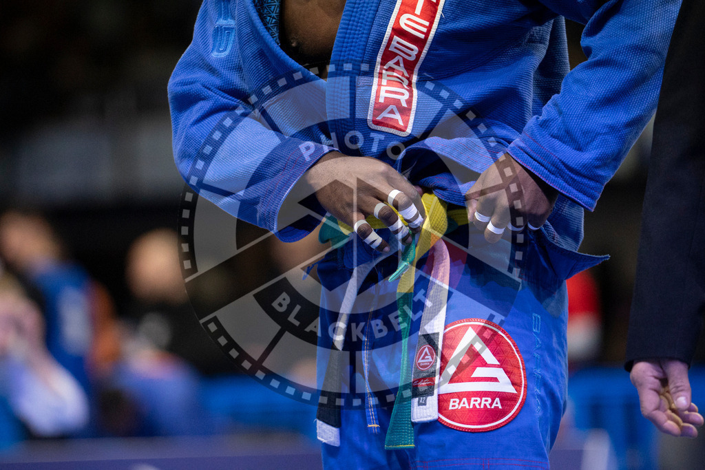 20240119PBB1331 | Fighters compete during the IBJJF European Championship in Paris, France, on January 19, 2024.