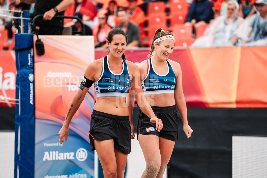 Beachvolleyball | Frauen | Allianz German Beach Tour 2024 | Tourstop Kühlungsborn 2 | 16.08.2024 | v.l. Kira Walkenhorst und Isabel Schneider