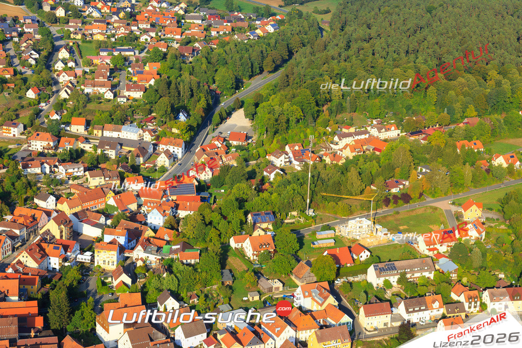 Die Luftaufnahme der Stadt Hollfeld wurde vom UL-Flugzeug heraus erstellt ( keine Drohne )- hohe Auflösung für beste Qualität