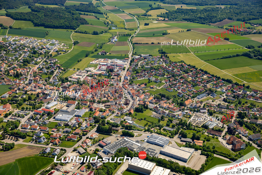 Das Luftbild der Stadt Monheim wurde 2022 vom Flugzeug heraus erstellt (keine Drohnen-Aufnahmen) Aufnahmehöhe ca.450 Meter- hohe Bildauflösung und Druck-Qualität. Garantiert!