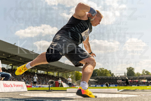 Deutsche Leichtathletik-Meisterschaften; Bochum-Wattenscheid, 25.07.2026 | Timo Northoff (LG Bünde-Löhne), Kugelstossen; Deutsche Leichtathletik-Meisterschaften am 25.07.2026 im Lorheide-Stadion, Bochum-Wattenscheid (Nordrhein-Westfalen).