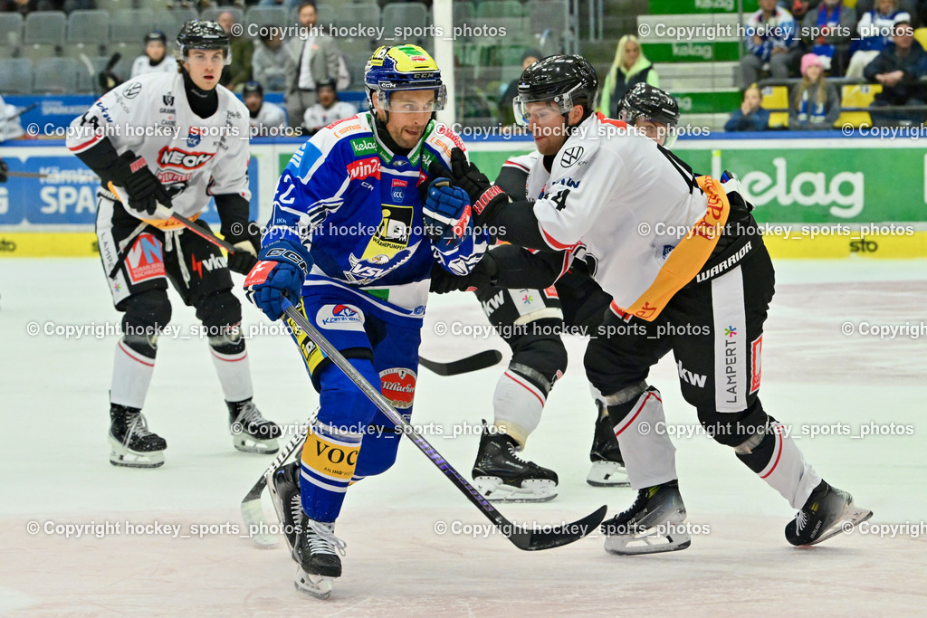 EC IDM Wärmepumpen VSV vs. Pioneers Vorarlberg | #42 Alex Wall EC VSV, #44 Julius Reini Pioneers Vorarlberg, EC IDM Wärmepumpen VSV vs. Pioneers Vorarlberg, EC IDM WÄRMEPUMPEN VSV vs. Pioneers Vorarlberg am 03.10.2025 in Villach (Stadthalle Villach), Austria, (Photo by Bernd Stefan)
