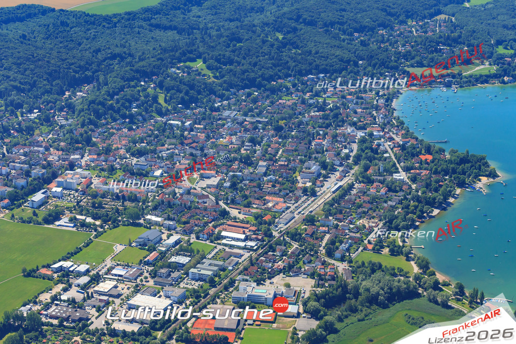 Luftbild von  Herrsching-am-ammersee - Luftaufnahme wurde 2017 von https://frankenair.de mittels Flugzeug (keine Drohne) erstellt - die Geschenkidee