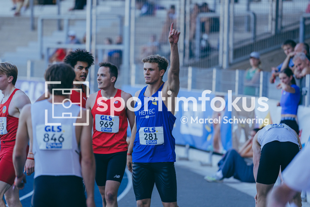 Deutsche Meisterschaften U20 / U16 2026 | Jakob Kemminer, LAC Quelle Fürth, 281, 100-Meter-Lauf Finale, Deutsche Meisterschaften der U20 &amp; U16 2026, Lohrheidestadion Bochum-Wattenscheid, 11.07.2026. Foto: Marcel Schwering / sportimfokus - Realisiert mit Pictrs.com
