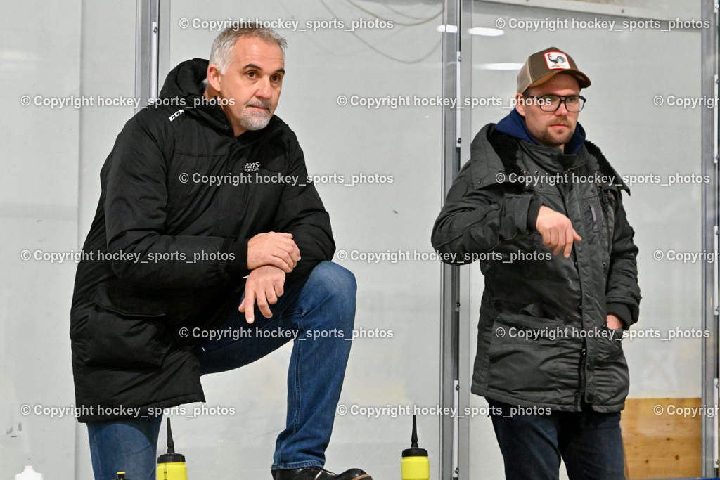  ESC Steindorf vs. EHC Althofen 2.3.2023 | Headcoach EHC Althofen Ressmann Gerald, Assistentcoach EHC Althofen LUNGKOFLER Gerald