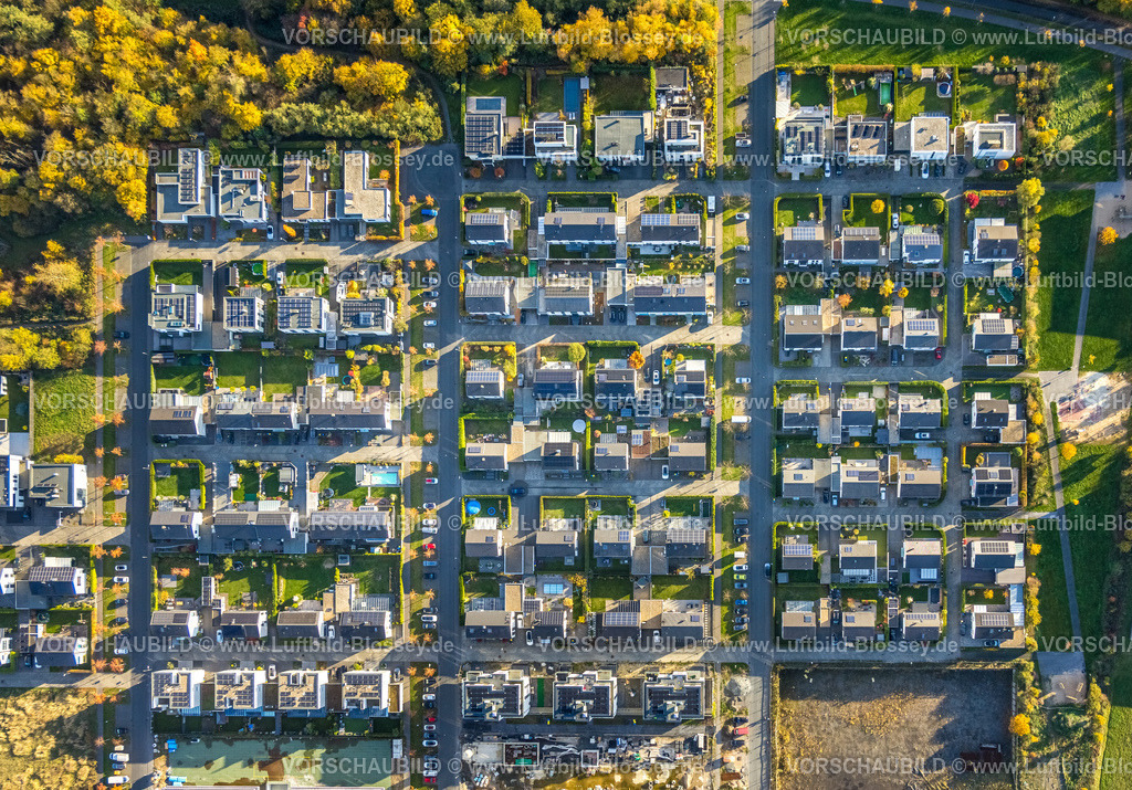 Gelsenkirchen251103229 | Luftbild, neues Stadtquartier Graf Bismarck Wohnanlage am Rhein-Herne-Kanal, Bismarck, Gelsenkirchen, Ruhrgebiet, Nordrhein-Westfalen, Deutschland