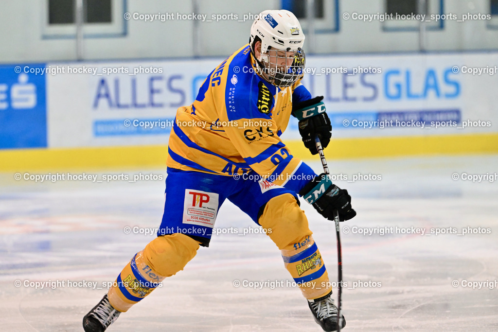 ESC Steindorf vs. EHC Althofen | #92 Jagarinec Jakob Lukas EHC Althofen, ESC Steindorf vs. EHC Althofen, ESC Steindorf vs. EHC Alhofen am 03.03.2024 in Steindorf (Ossiachersee Halle), Austria, (Photo by Bernd Stefan)