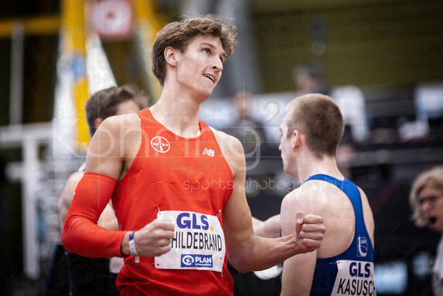 Deutsche Leichtathletik-Hallenmeisterschaften; Dortmund, 01.03.2026 | Kristoffer Hildebrand (TSV Bayer 04 Leverkusen); Deutsche Leichtathletik-Hallenmeisterschaften am 01.03.2026 in der Helmut-Körnig-Halle in Dortmund. 