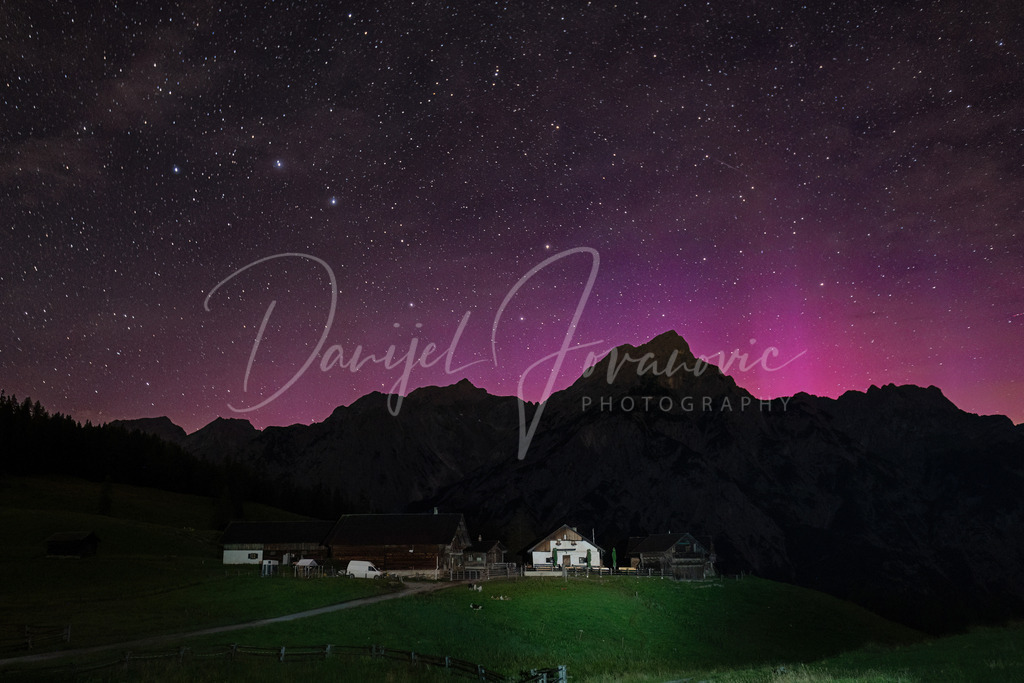 Walderalm | Mit Polarlichter über dem Karwendel