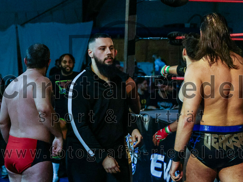 2023-11-11_080_Erding_Wrestlingshow | Erding, Deutschland, 11.11.2023:
Wrestling, Saison 2023, EWS Wrestling ERDING

Foto: Christian Riedel / fotografie-riedel.net