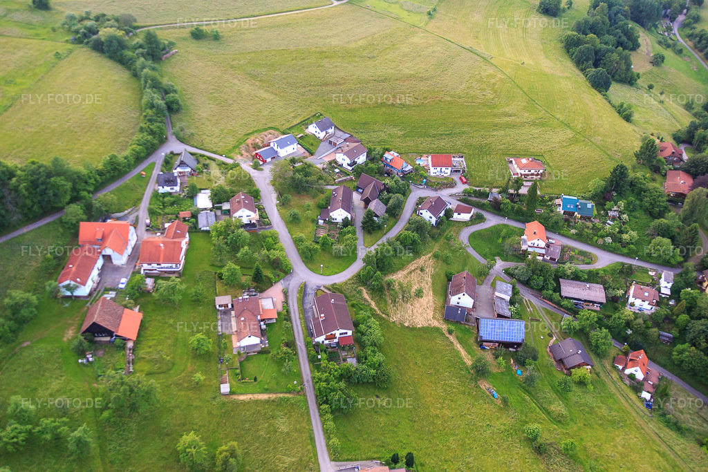 Luftbild: Unterm Bußkopf im Ortsteil Brombach in Eberbach im Bundesland Baden-Württemberg in Deutschland. Foto: IMG_089492.jpg vom 10.06.2016 durch Werner Riehm/FLY-FOTO.de