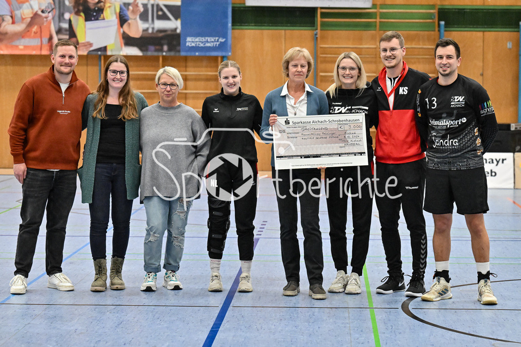 TSV Aichach - SG 1871 Augsburg/Gersthofen | Spendenuebergabe MS-Stiftung