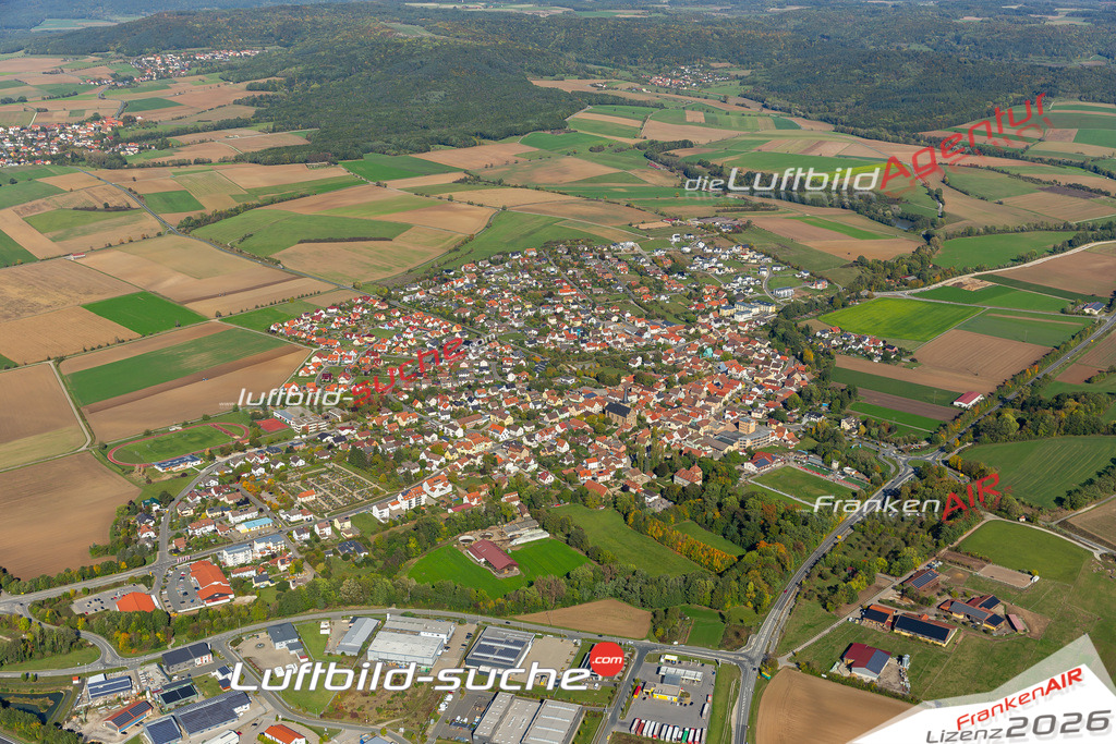 Das Luftbild der Stadt Buttenheim wurde 2019 vom Flugzeug heraus erstellt (keine Drohne) Aufnahmehöhe ca.400 Meter- hohe Auflösung- beste Druck-Qualität garantiert!