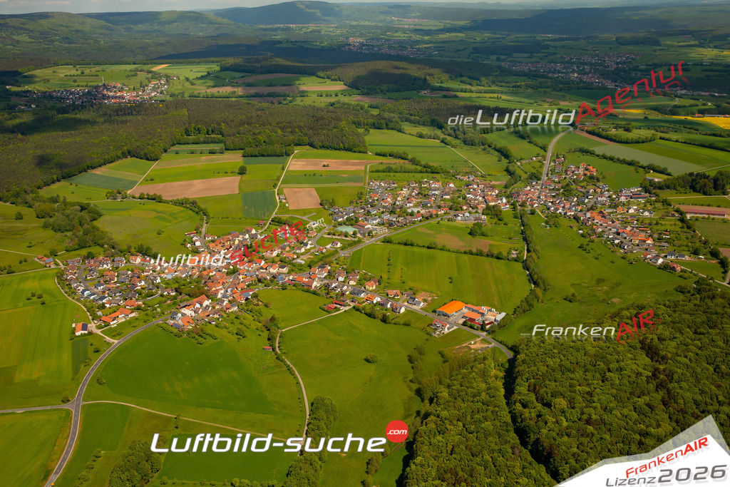 Das Luftbild zeigt : Lauter Burkardroth - Die Luftaufnahme wurde 2024 vom UL-Flugzeug aus erstellt ( keine Drohne ) - Hochauflösende Luftaufnahme - Für grossformatige Ausdrucke geeignet. Die Geschenkidee !Mit Lizenz und Bildrechte bestellbar