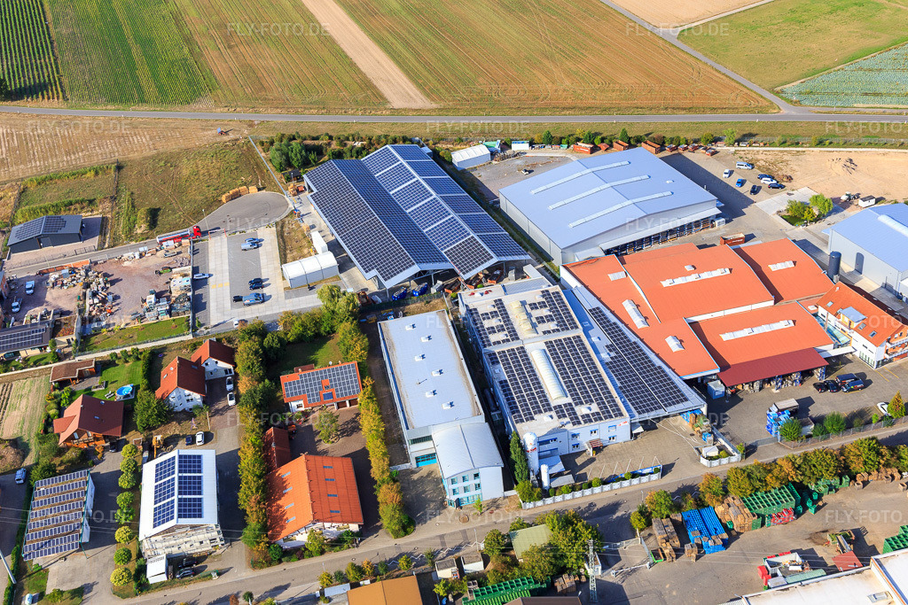 Luftbild: Gewerbergebiet Im Gereut, HGGS LaserCUT GmbH & Co. KG in Hatzenbühl im Bundesland Rheinland-Pfalz in Deutschland. Foto: IMG_117376.jpg vom 06.09.2019 durch Werner Riehm/FLY-FOTO.de