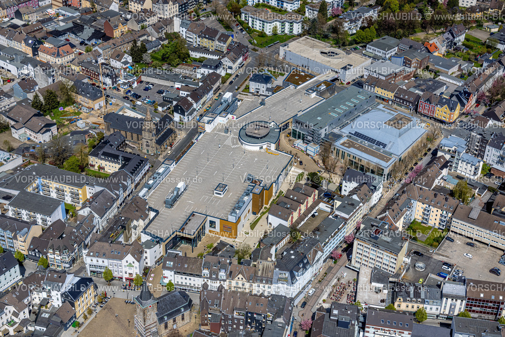 Velbert230407437 | Luftbild, StadtGalerie, Forum Niederberg, Velbert, Ruhrgebiet, Nordrhein-Westfalen, Deutschland