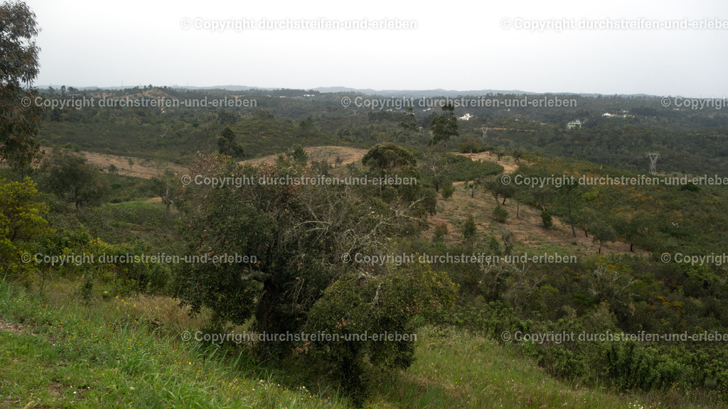 Ausblick von der Casa dos Cantoneiros de Barranco do Velho nahe Cortelha in die Serra do Caldeirão. Algarve | Ausblick von der Casa dos Cantoneiros de Barranco do Velho nahe Cortelha in die Serra do Caldeirão, Algarve - Realisiert mit Pictrs.com