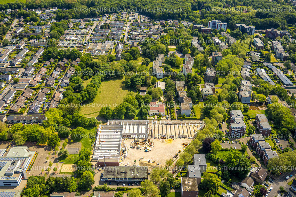 Gladbeck230510615 | Luftbild, Baustelle Neubau Geschäftszentrum Rentfort-Nord, Schwechater Straße, Rentfort, Gladbeck, Ruhrgebiet, Nordrhein-Westfalen, Deutschland