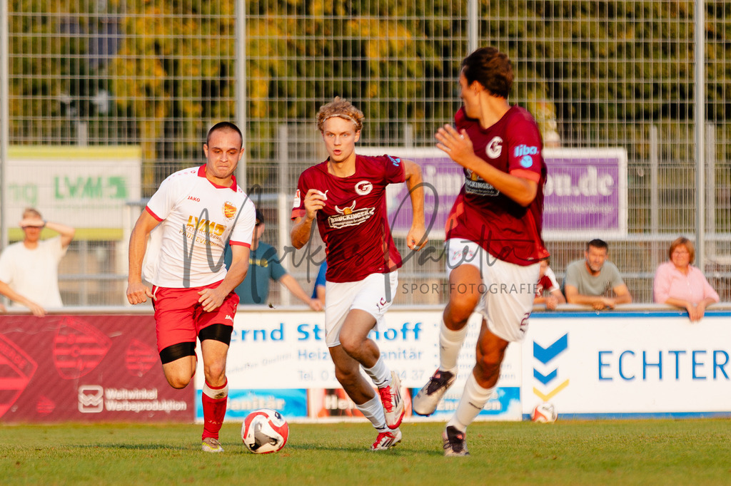 Kreispokal, Saison 2025/2026, 1. Runde: SC Nienberge - 1. FC Gievenbeck | Kreispokal, Saison 2025/2026, 1. Runde, SC Nienberge empfängt 1. FC Gievenbeck an der Sportanlage SC Nienberge in Münster. Foto: sportfotografie.ms | Markus Paletta - Realisiert mit Pictrs.com