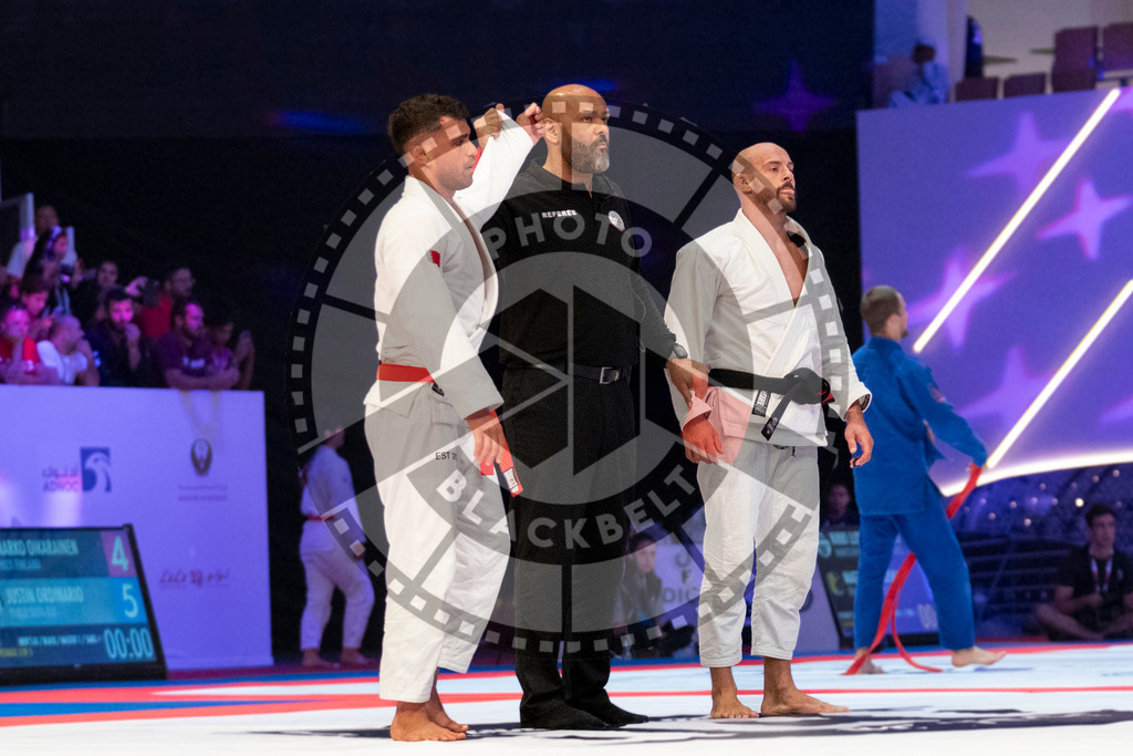 20231107PBB4244 | Fighters compete during the AJP World Master Championship in the Mubadala Arena in Abu Dhabi, Arab United Emirates, on November 7, 2023.