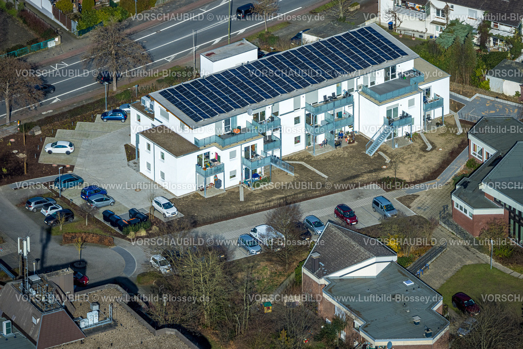 Hamm230216164 | Luftbild, Neubau Seniorenwohnungen Alter Uentroper Weg, Uentrop, Hamm, Ruhrgebiet, Nordrhein-Westfalen, Deutschland