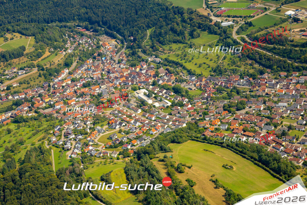 Das Luftbild zeigt :  Haiterbach - Die Luftaufnahme wurde 2024 vom UL-Flugzeug aus erstellt ( keine Drohne ) - Hochauflösende Luftaufnahme - Für grossformatige Ausdrucke geeignet. Die Geschenkidee !Mit Lizenz und Bildrechte bestellbar