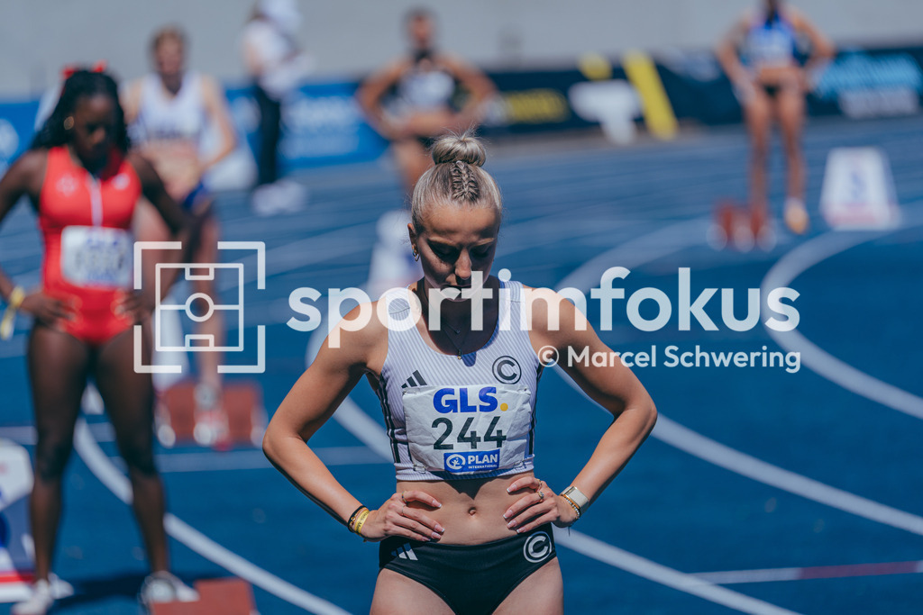 DM U23 U18 Bochum 2026 | Nadine Reetz (SCC Berlin), Startnummer 244, 400 Meter Hürden, Deutsche Meisterschaften der U18 &amp; U23 2026, Lohrheidestadion Bochum-Wattenscheid, 04.07.2026 Foto: Marcel Schwering / sportimfokus - Realisiert mit Pictrs.com