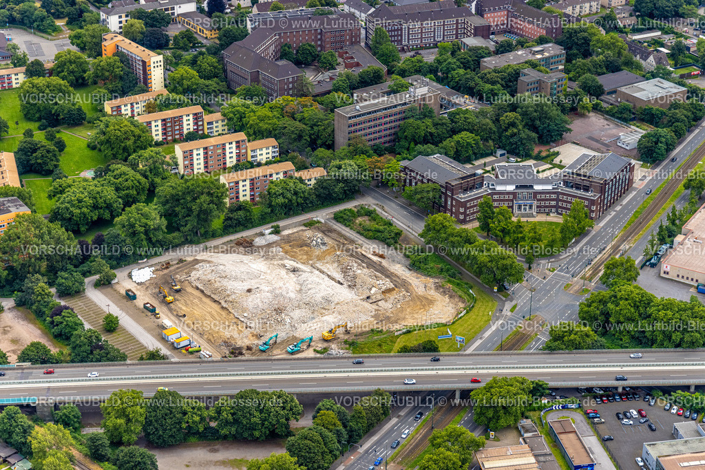 Duisburg240702250-Nord | Luftbild, Duisburg-Nord, Gelände der ehemaligen Rhein-Ruhr-Halle, Baustelle für geplanten Feuerwehr Standort, Obermarxloh, Duisburg, Ruhrgebiet, Nordrhein-Westfalen, Deutschland