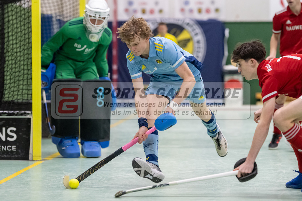 SFE_20230305_0084 | Deutsche Meisterschaft Männliche U16 Halle 2023 am 05.03.2023 in Köln (KTHC Stadion Rot-Weiss Köln Tennis and Hockey Club), Photo: Stephan Fehrmann 2022 (Sports-Gallery)