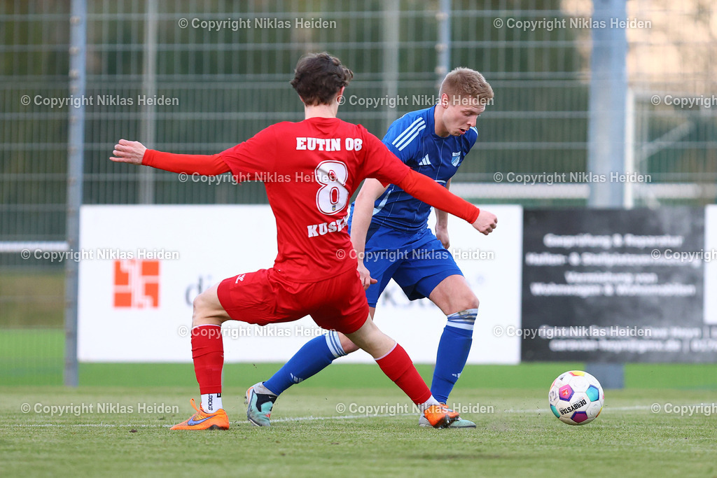 NH_TuSRotenhof_Eutin08_FlensOberliga_22042026 | #3 Christoph Ohm (TuS Rotenhof), #8 Paul Kuszak (Eutin 08)Fußball I Herren I Flens Oberliga I Saison 2025-2026 I 21. Spieltag I TuS Rotenhof - Eutin 08 I 22.04.2026 I A-Platz Rotenhof