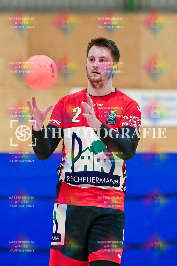 GER, SG Maulburg/Steinen - TuS Ringsheim, Handball, Landesliga Suedbaden, 22. Spieltag, Saison 2024/2025, 23.03.2025 | Nico Knoblich (SG Maulburg/Steinen, #02)GER, SG Maulburg/Steinen - TuS Ringsheim, Handball, Landesliga Suedbaden, 22. Spieltag, Saison 2024/2025, 23.03.2025Foto: TH Fotografie/Thomas Hess