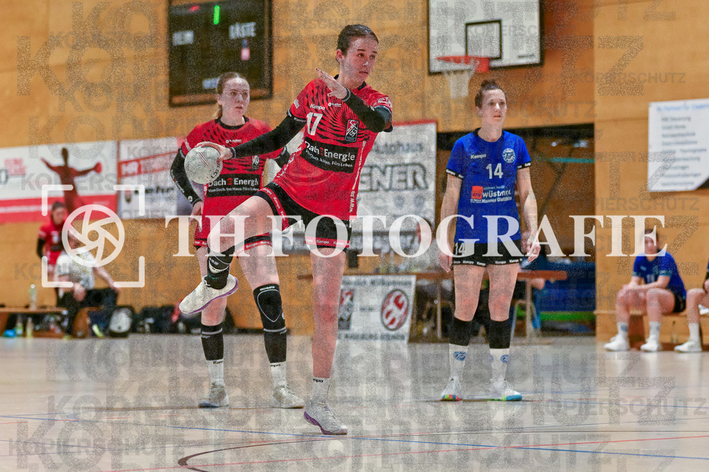 GER, SG Maulburg/Steinen - TuS Helmlingen, Frauen-Handball, Oberliga Suedbaden, 19. Spieltag, Saison 2024/2025, 23.03.2025 | Davina Schmidt (SG Maulburg/Steinen, #17)GER, SG Maulburg/Steinen - TuS Helmlingen, Frauen-Handball, Oberliga Suedbaden, 19. Spieltag, Saison 2024/2025, 23.03.2025Foto: TH Fotografie/Thomas Hess