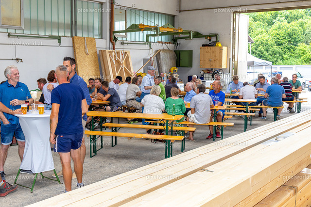 Maschinenpräsentation bei Holzbau Bretis