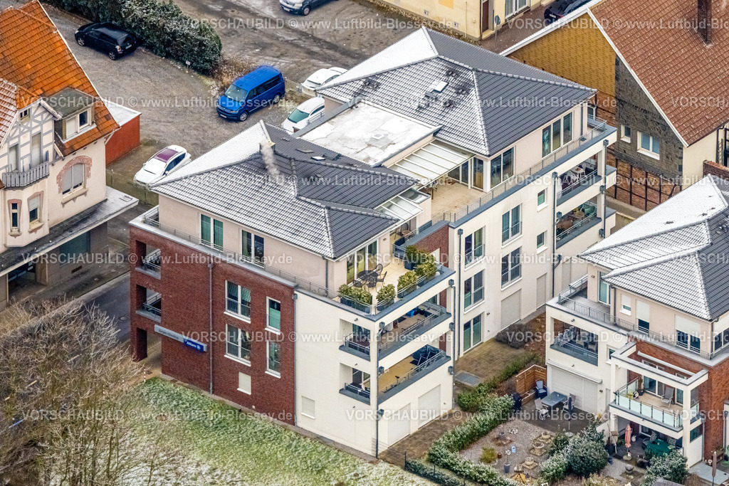 Werne221202290-2 | Luftbild Innenstad Werne ,Burgwall,  Werne, Ruhrgebiet, Nordrhein-Westfalen, Deutschland