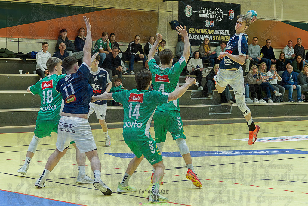 mJB Pokalrunde dt. Meisterschaft, TV Hüttenberg - TSV GWD Minden | mJB Pokalrunde dt. Meisterschaft, TV Hüttenberg - TSV GWD Minden am 15.03.2025 in Münchholzhausen (Sporthalle Münchholzhausen)Photo © 2025 - Jörg Heinrich - Realisiert mit Pictrs.com