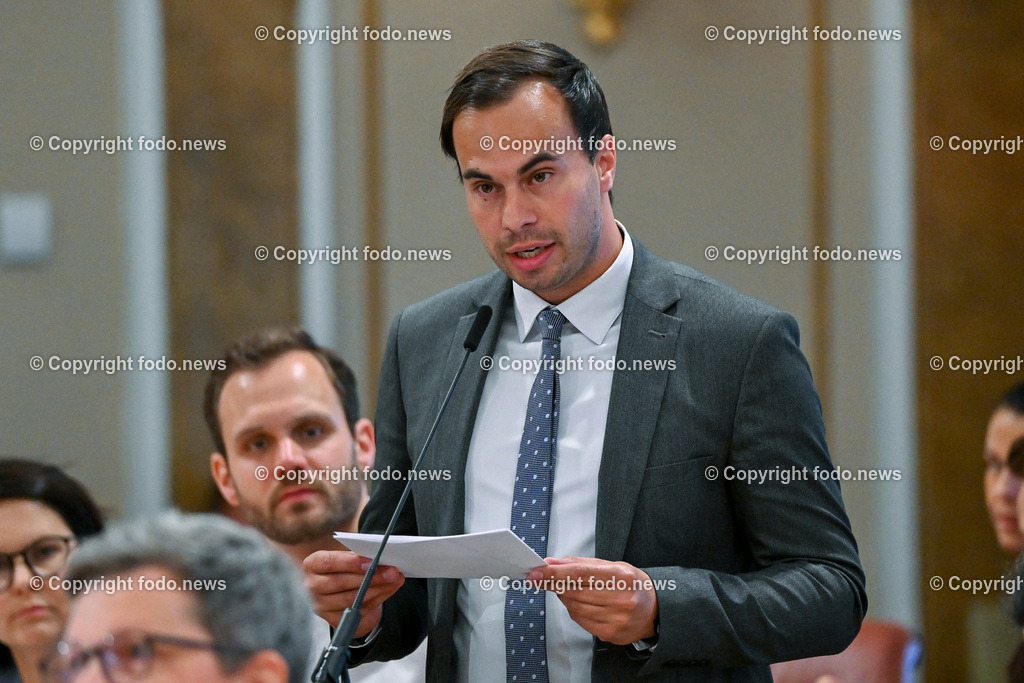 Landhaus Linz_ Promenade_ Landtagssitzung_ 15.06.2023-21 | 15.06.2023, Landhaus Linz AUT, Promenade, Landtagssitzung, im Bild Mario Haas (SP, LAbg.)
