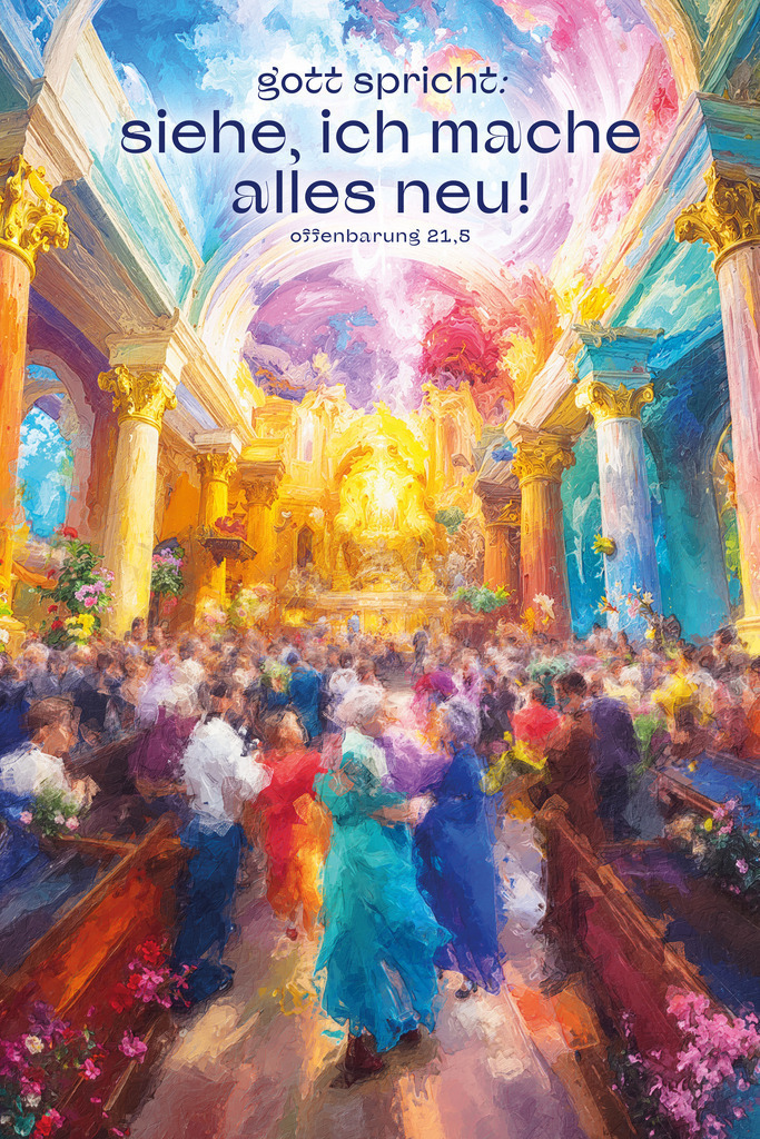 Jahreslosung 2026 Motiv2 Tanz in der Kirche undarstellbar.de | Online Shop für Christen: Christliche Poster XXL, Plakate, Wandbilder als Leinwand & christliche Postkarten, Kalender, Sticker & Lizenzen zum Download. Die Kunstwerke im christliche Geschenke Shop zeigen die Jahreslosung 2025, Gott, Jesus & mehr.