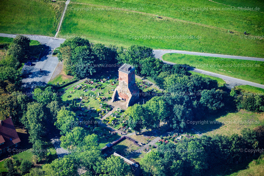 Imsum_Ochsenturm_ELS_5327050924 | GEESTLAND 05.09.2024 Bauwerk des Aussichtsturmes " Ochsenturm "Am Friedhof in Imsum in Geestland im Bundesland Niedersachsen, Deutschland. // Structure of the observation tower "Ochsenturm" at the cemetery in Imsum in Geestland in the state Lower Saxony, Germany. Foto: Martin Elsen