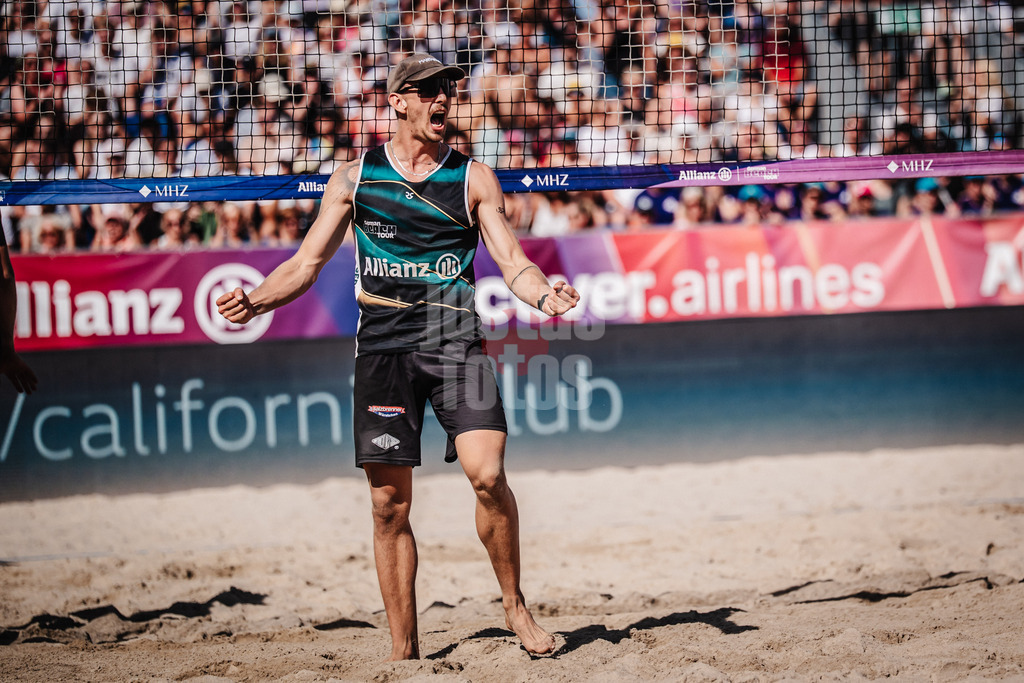 Beachvolleyball | Männer | Deutsche Meisterschaften 2025 Timmendorfer Strand | 07.09.2025 | Lukas Pfretzschner jubelt