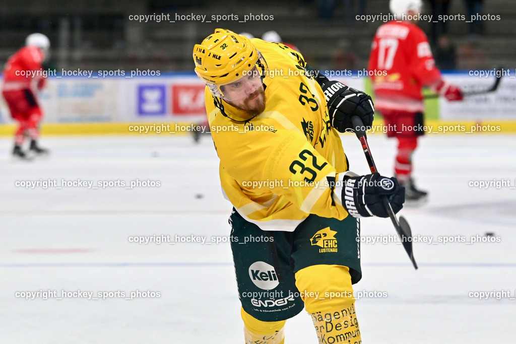 KSV KÄNGURUS vs. EHC Lustenau | #32 Stefan Daniel EHC Lustenau, KSV KÄNGURUS vs. EHC Lustenau, KSV KÄNGURUS vs. EHC Lustenau am 14.03.2026 in Kapfenberg (Sportzentrum Kapfenberg), Austria, (Photo by Bernd Stefan)
